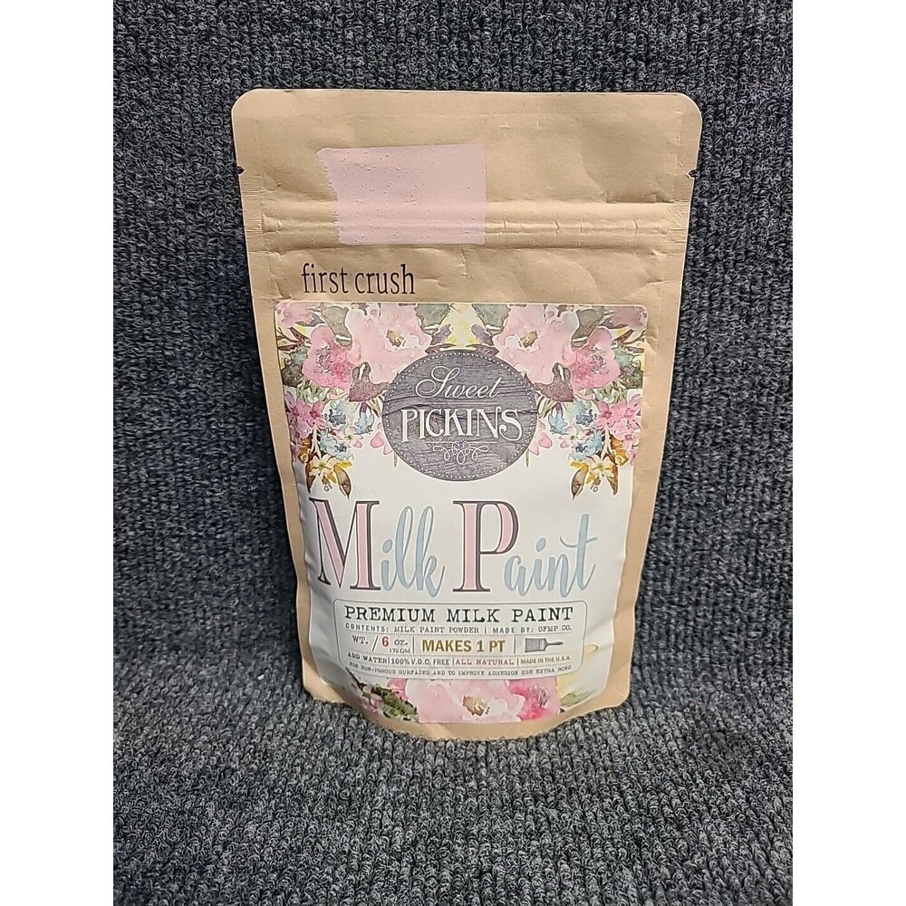 NEW Sweet Pickins Milk Paint  6 Oz ( Makes 1 Pint) First Crush Pink